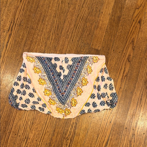 Free People “Borderline” Bandana-Print Strapless Boho Tube Top 🎀 Size M - Picture 3 of 5